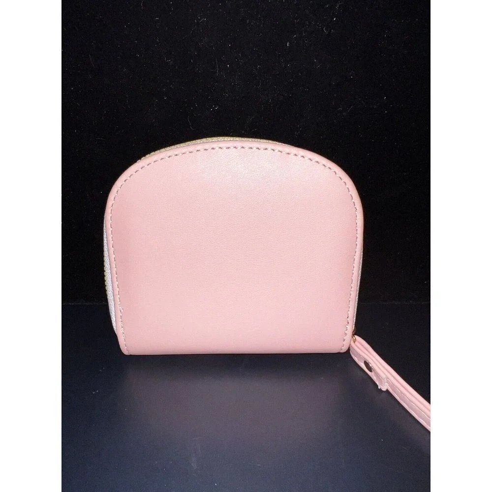 Cute Black Tuxedo‎ Cat small Zip Pink Wallet Bag NWT